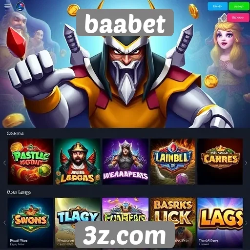 Diversidade de jogos disponíveis no site baabet